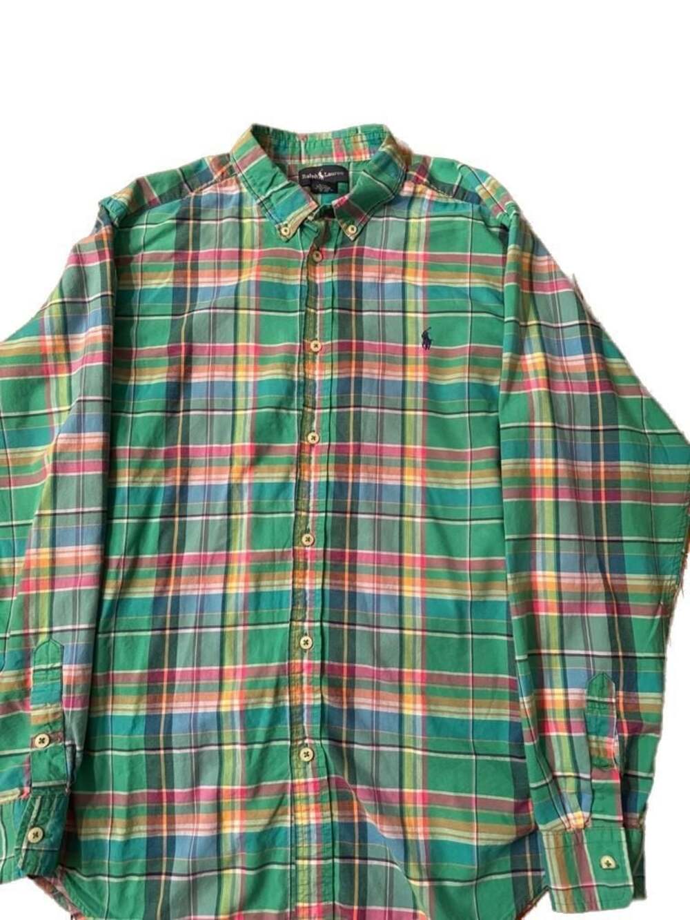 Ralph Lauren Boys Plaid Cotton Button-Down Shirt